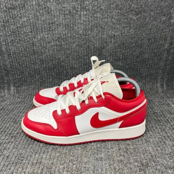 Nike Air Jordan 1 Low Gym Red White GS Shoes Women’s 8.5 (7Y) 553560-611