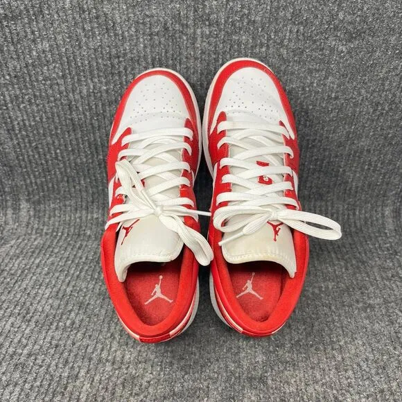 Nike Air Jordan 1 Low Gym Red White GS Shoes Women’s 8.5 (7Y) 553560-611