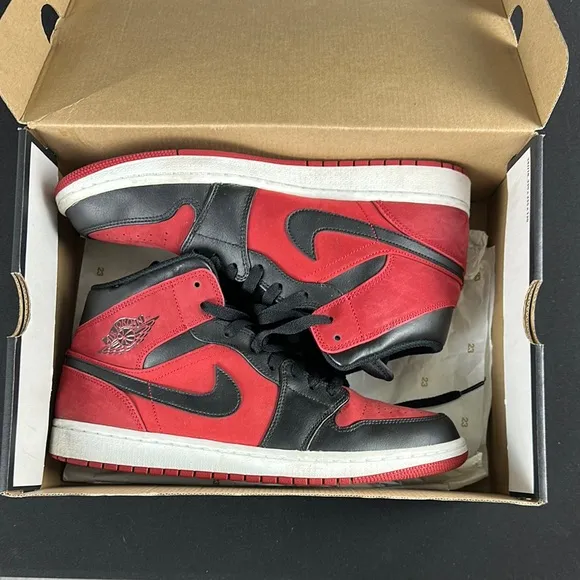 Nike Air Jordan 1 (MID) Retro High OG GYM RED/BLACK-WHITE