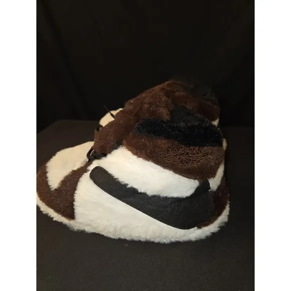 Nike Air Jordan 1 Mocha Style Comfy Unisex Plush Slippers One Size Fits Most