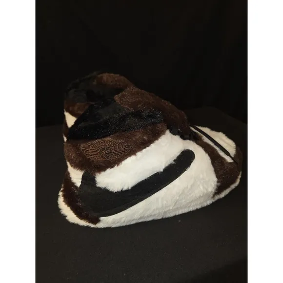 Nike Air Jordan 1 Mocha Style Comfy Unisex Plush Slippers One Size Fits Most