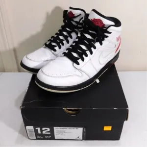 Nike Air Jordan 1 Retro 86 Size US Mens 12 White Gym Red Black In Box 644490-101