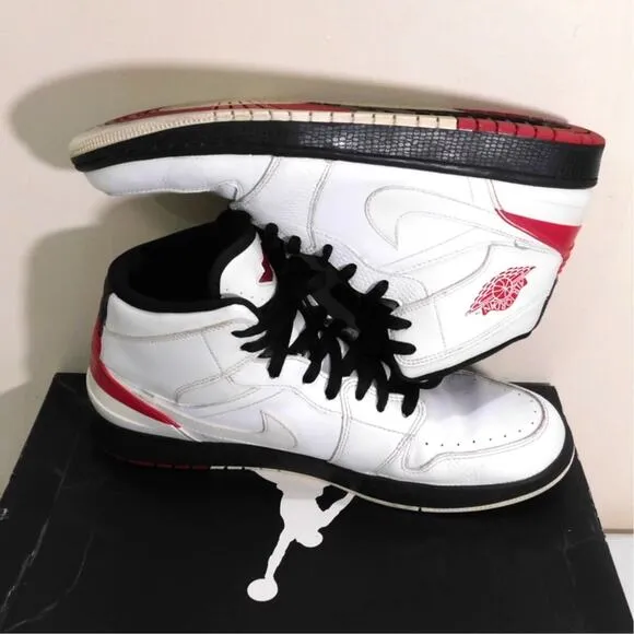 Nike Air Jordan 1 Retro 86 Size US Mens 12 White Gym Red Black In Box 644490-101