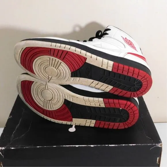 Nike Air Jordan 1 Retro 86 Size US Mens 12 White Gym Red Black In Box 644490-101