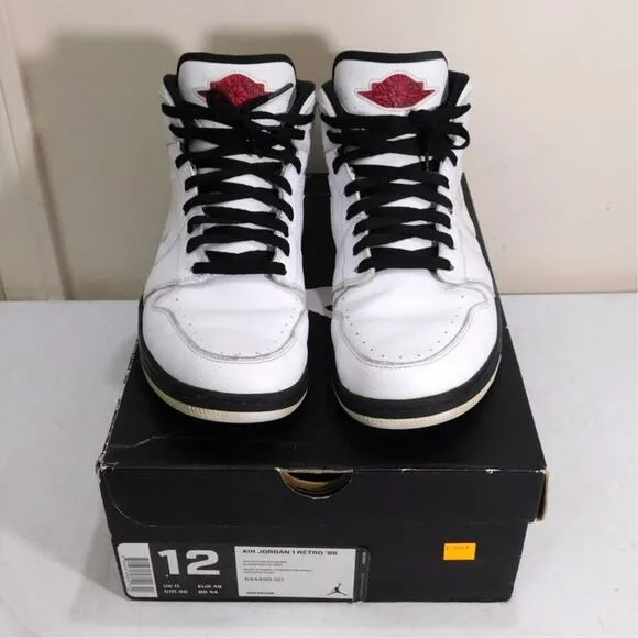 Nike Air Jordan 1 Retro 86 Size US Mens 12 White Gym Red Black In Box 644490-101