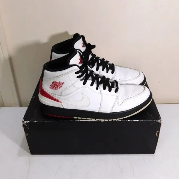 Nike Air Jordan 1 Retro 86 Size US Mens 12 White Gym Red Black In Box 644490-101