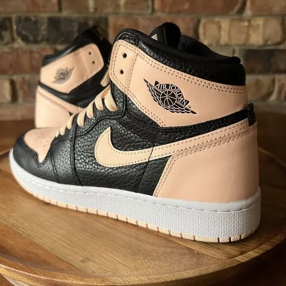 Nike Air Jordan 1 Retro High OG Crimson Tint Black Shoes Youth 6 Women 7.5