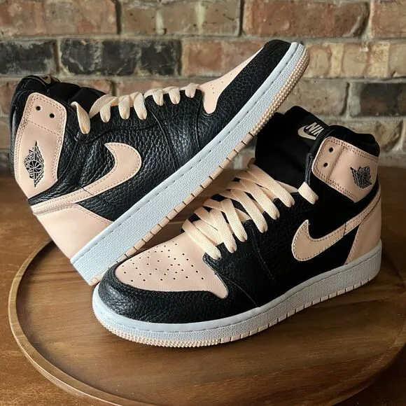 Nike Air Jordan 1 Retro High OG Crimson Tint Black Shoes Youth 6 Women 7.5