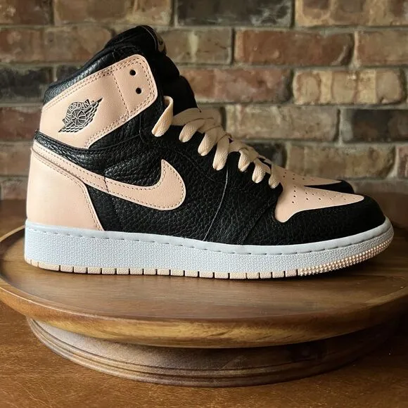 Nike Air Jordan 1 Retro High OG Crimson Tint Black Shoes Youth 6 Women 7.5