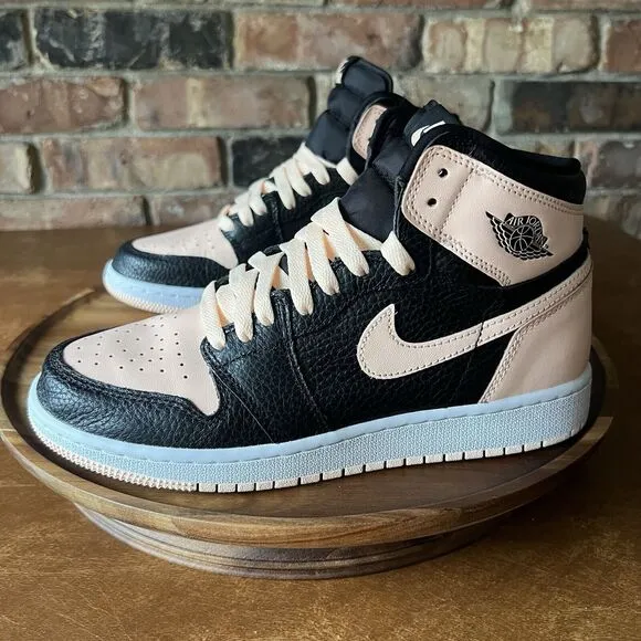Nike Air Jordan 1 Retro High OG Crimson Tint Black Shoes Youth 6 Women 7.5