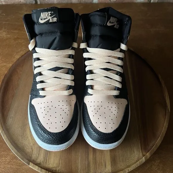 Nike Air Jordan 1 Retro High OG Crimson Tint Black Shoes Youth 6 Women 7.5