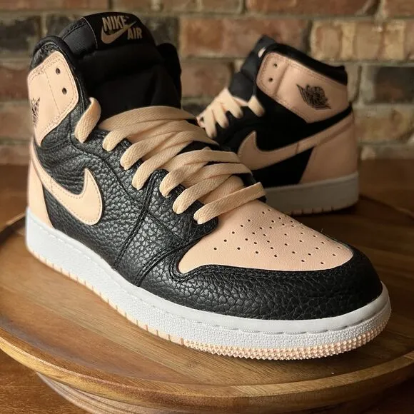 Nike Air Jordan 1 Retro High OG Crimson Tint Black Shoes Youth 6 Women 7.5
