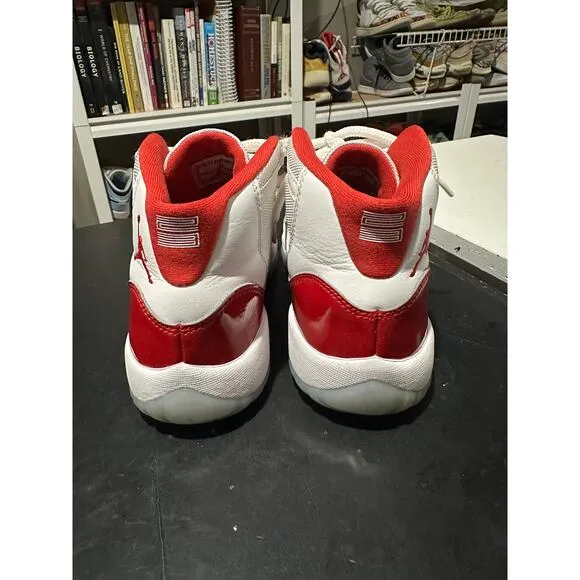 Nike Air Jordan 11 Retro High Cherry GS Size 6.5Y/W8 - 378038-116