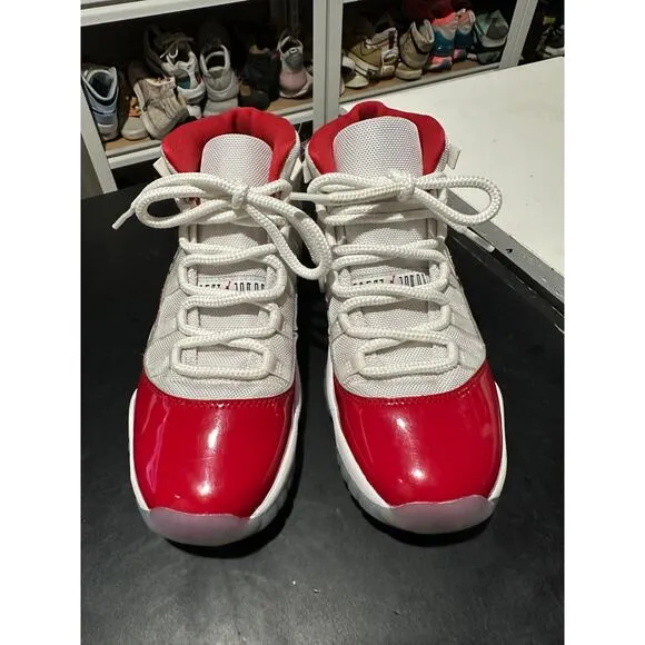 Nike Air Jordan 11 Retro High Cherry GS Size 6.5Y/W8 - 378038-116