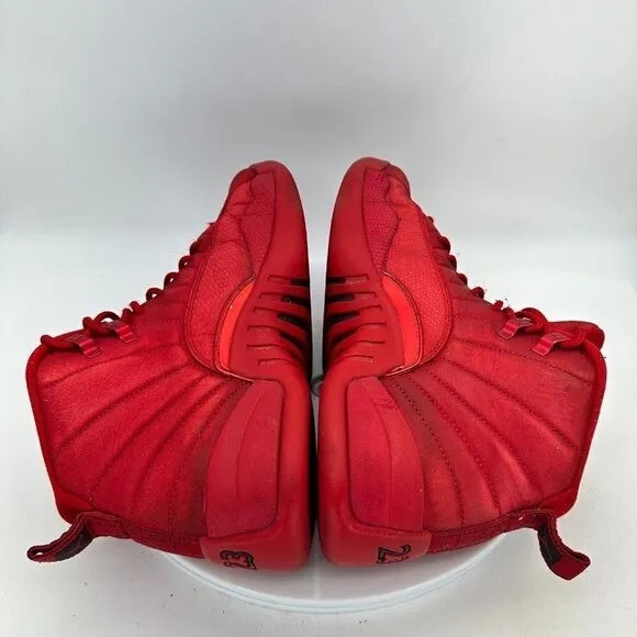 Nike Air Jordan 12 Retro Gym Red Men Size 9 Sneaker Shoes Suede Black 130690 601