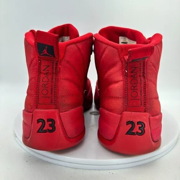 Nike Air Jordan 12 Retro Gym Red Men Size 9 Sneaker Shoes Suede Black 130690 601