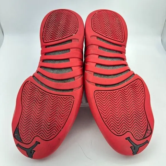 Nike Air Jordan 12 Retro Gym Red Men Size 9 Sneaker Shoes Suede Black 130690 601