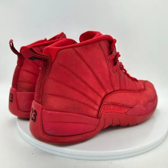 Nike Air Jordan 12 Retro Gym Red Men Size 9 Sneaker Shoes Suede Black 130690 601