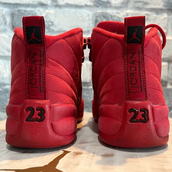 Nike Air Jordan 12 Retro Gym Red Size 6y 7.5w Basketball Sneakers 153265-601