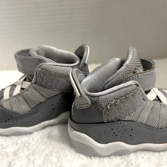Nike Air Jordan 6 Rings Shoes Cool Gray Size 6C Toddler/Baby