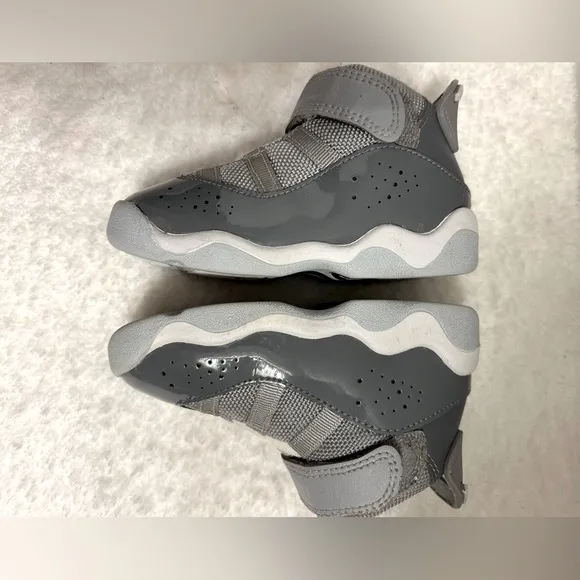 Nike Air Jordan 6 Rings Shoes Cool Gray Size 6C Toddler/Baby