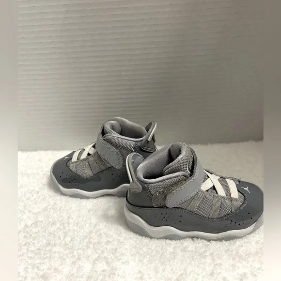 Nike Air Jordan 6 Rings Shoes Cool Gray Size 6C Toddler/Baby