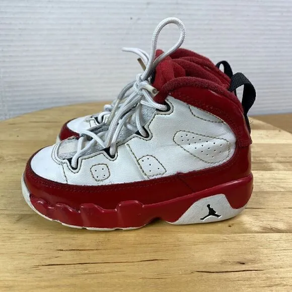 Nike Air Jordan 9 Retro Gym Red White Toddler Size 7C Athletic Shoes Sneakers