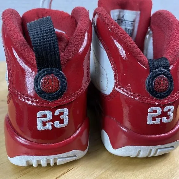 Nike Air Jordan 9 Retro Gym Red White Toddler Size 7C Athletic Shoes Sneakers