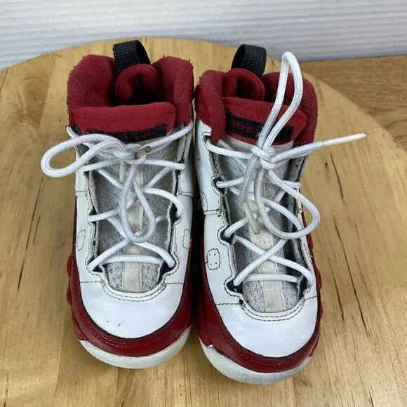 Nike Air Jordan 9 Retro Gym Red White Toddler Size 7C Athletic Shoes Sneakers