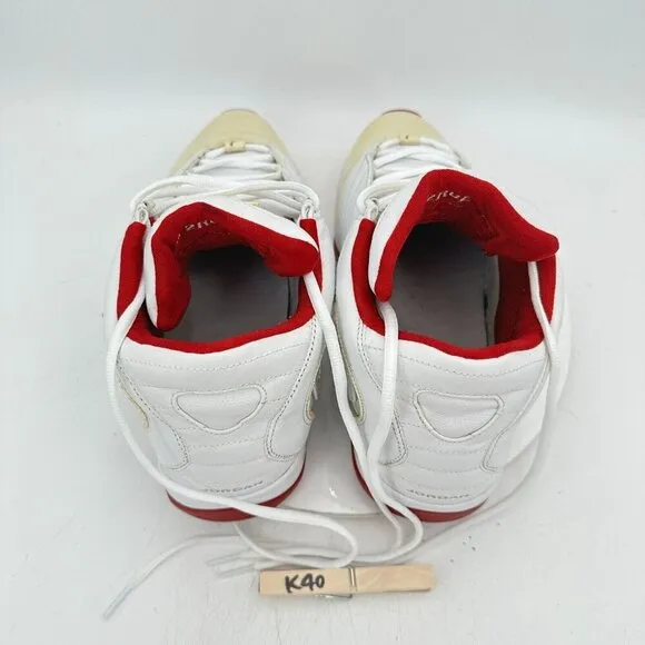 Nike Air Jordan B'2RUE Men Size 13 312523-104 White Patent Red Silver Shoes