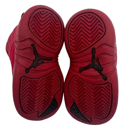 Nike Air Jordan Gym Red Retro 12 TD Sneakers Size 5 C