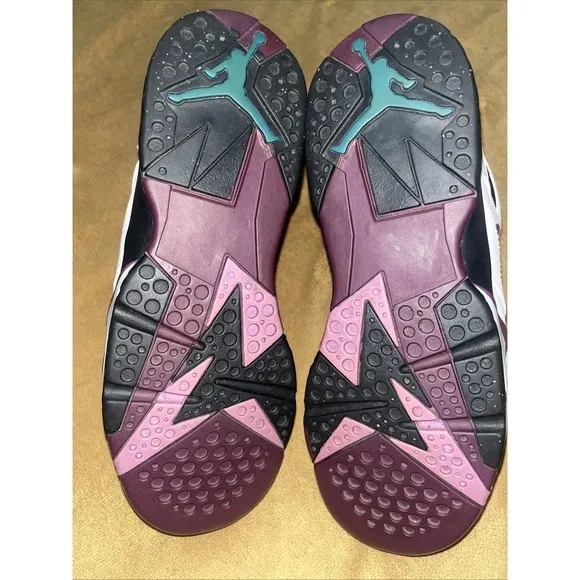 Nike Air Jordan VII 7 Retro GG GS White Fuchsia Glow Purple  442960-127 Sz 5.5Y