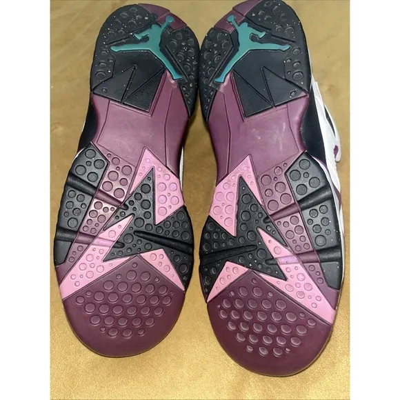 Nike Air Jordan VII 7 Retro GG GS White Fuchsia Glow Purple  442960-127 Sz 5.5Y