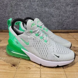 Nike Air Max 270 Men's Size 6.5 Running Shoes Grey Green Athletic AH8050-027