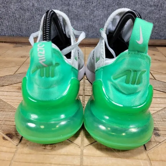 Nike Air Max 270 Men's Size 6.5 Running Shoes Grey Green Athletic AH8050-027