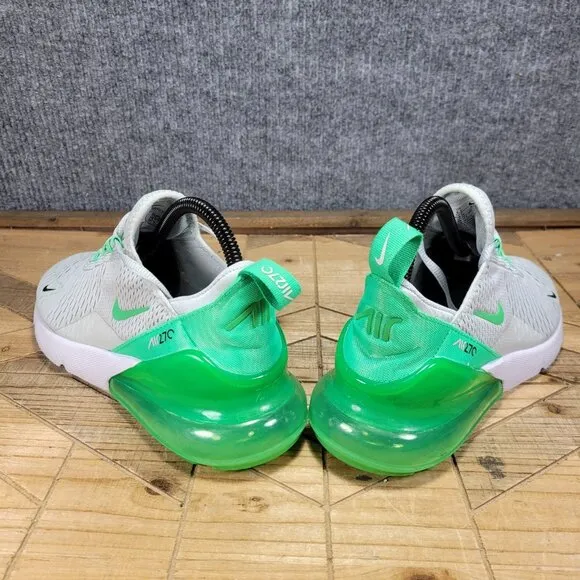 Nike Air Max 270 Men's Size 6.5 Running Shoes Grey Green Athletic AH8050-027
