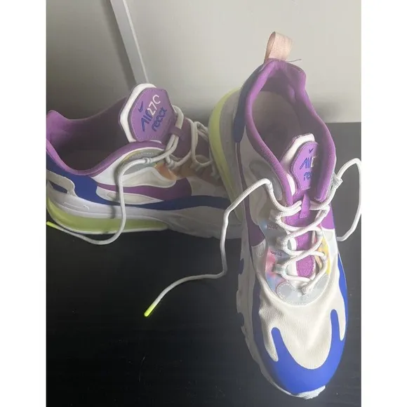Nike Air Max 270 React Easter White Blue Mens Shoes CW0630-100 Size‎ 10