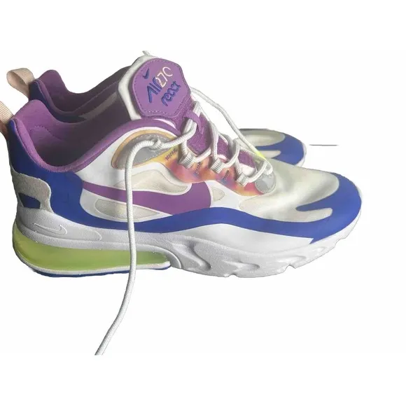Nike Air Max 270 React Easter White Blue Mens Shoes CW0630-100 Size‎ 10