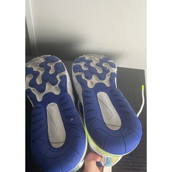 Nike Air Max 270 React Easter White Blue Mens Shoes CW0630-100 Size‎ 10