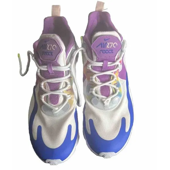 Nike Air Max 270 React Easter White Blue Mens Shoes CW0630-100 Size‎ 10