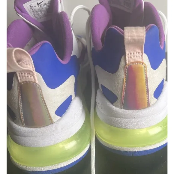 Nike Air Max 270 React Easter White Blue Mens Shoes CW0630-100 Size‎ 10