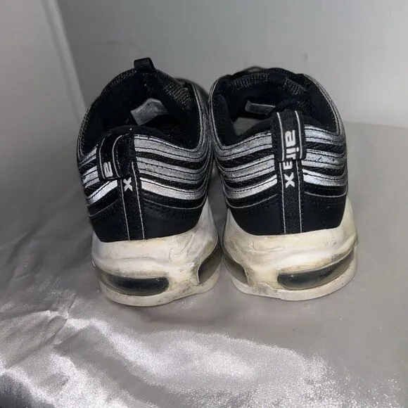 Nike Air Max 97 Men Size 10.5 Black White Training Athletic Shoes - No Insole