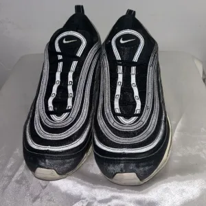 Nike Air Max 97 Men Size 10.5 Black White Training Athletic Shoes - No Insole