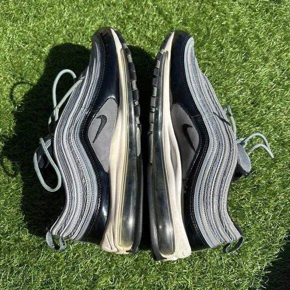 Nike Air Max 97 Shoes Mens Size 13 Cool Grey Black Patent Trainers