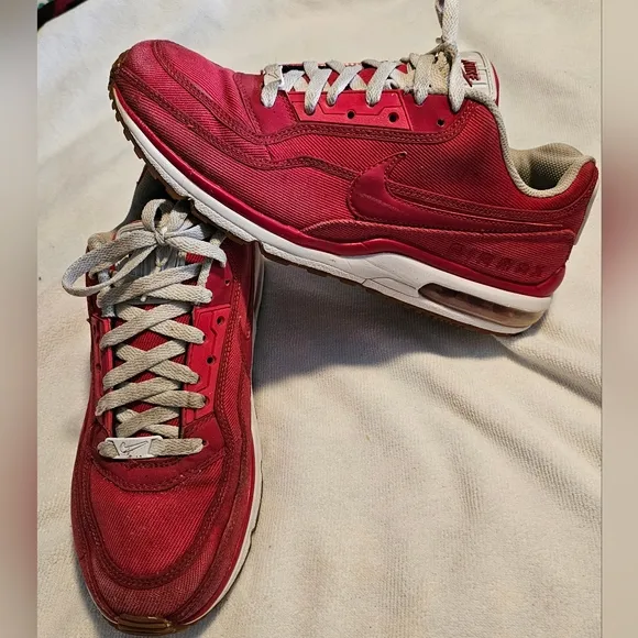 Nike Air Max Limited 3 Sneakers Shoes TXT Textile Gym Red Men's Size 9.5 VGUC