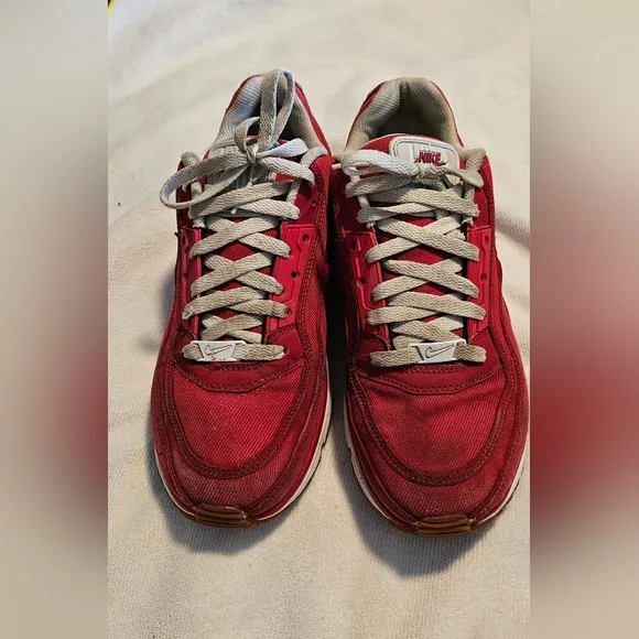 Nike Air Max Limited 3 Sneakers Shoes TXT Textile Gym Red Men's Size 9.5 VGUC