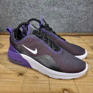 Nike Air Max Motion 2 Women's Size 10.5  Black/White/Blue Orchid (Purple) Shoes