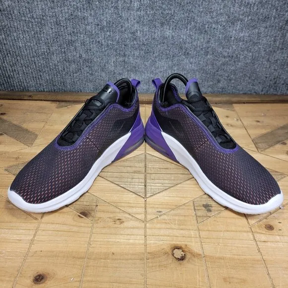 Nike Air Max Motion 2 Women's Size 10.5  Black/White/Blue Orchid (Purple) Shoes