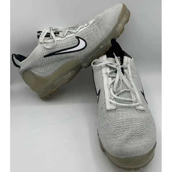 Nike Air Vapormax 2021 Flyknit Sneakers DH4084-100 White‎ Men's Size 13
