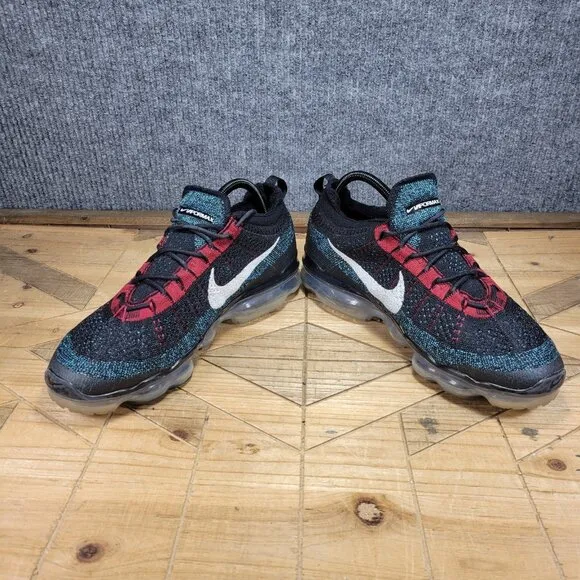 Nike Air VaporMax 2023 Flyknit Men's Size 10 Black Red University Blue Shoes
